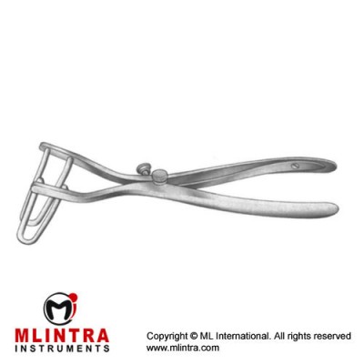 Sims (Schulze-Bergmann) Rectal Speculum Stainless Steel, 22 cm - 8 3/4" Blade Length 125 mm
